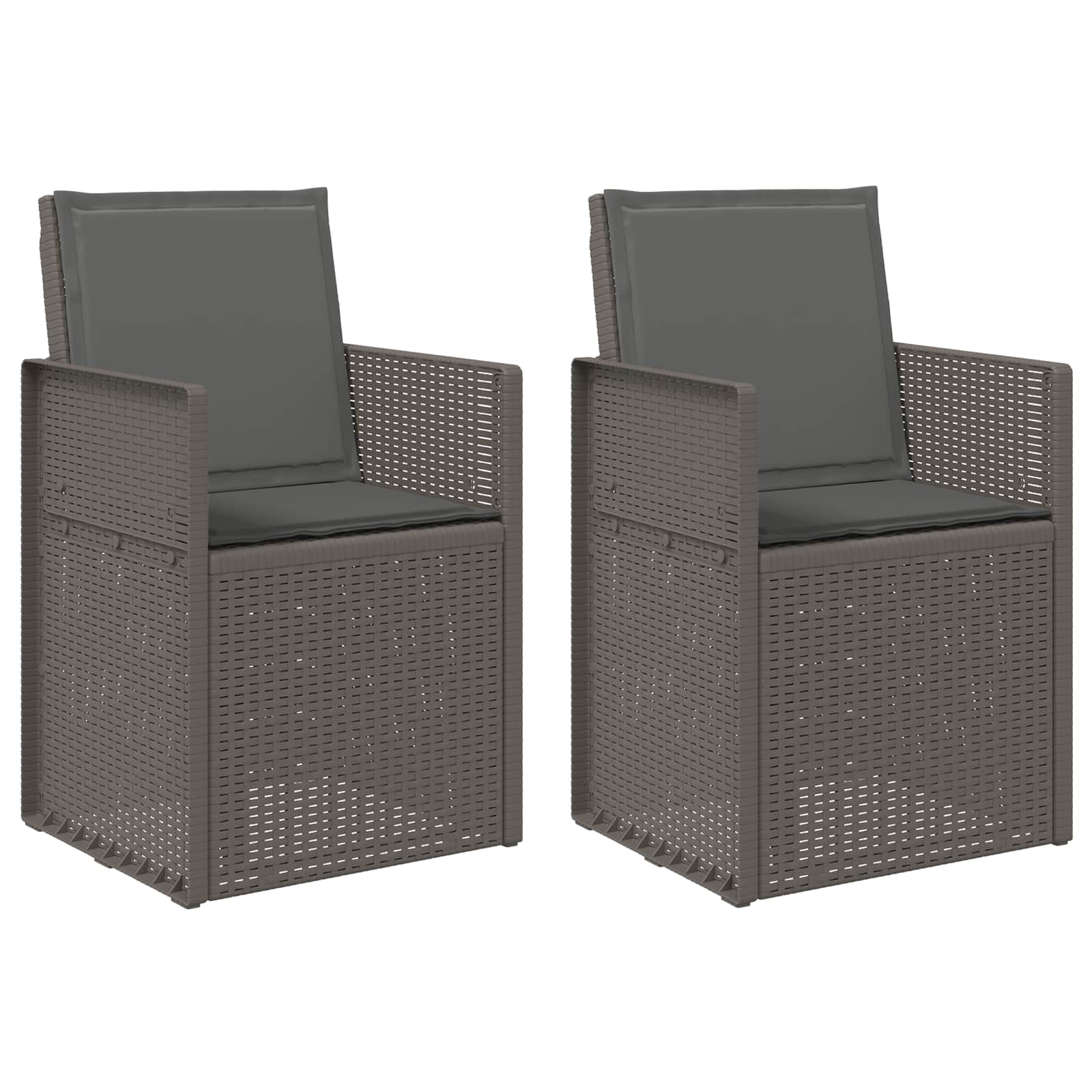 Cadeiras de jantar para jardim 2 unid. PP