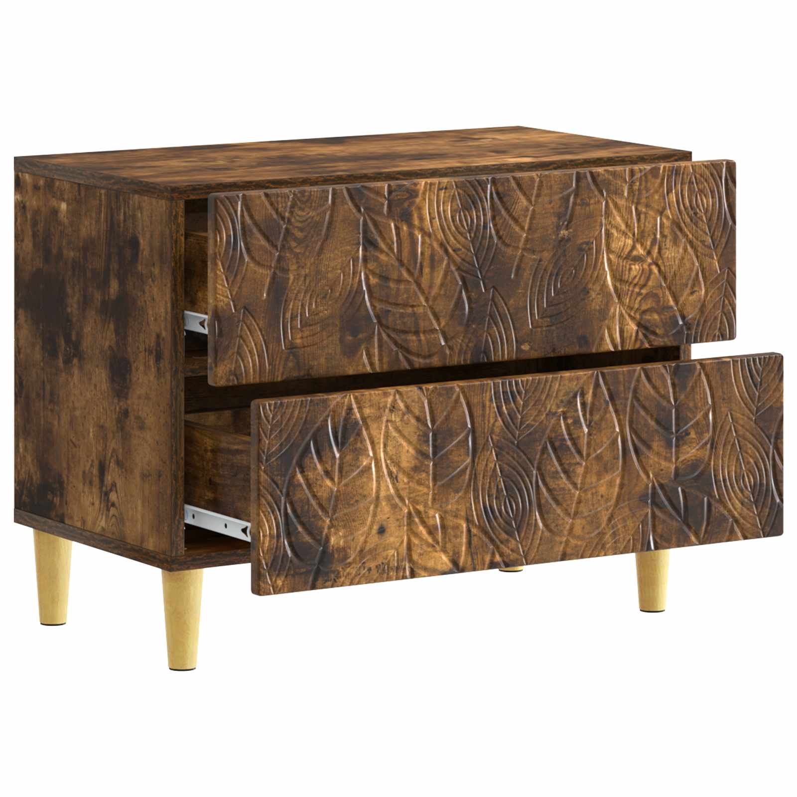 Mesa-de-cabeceira carvalho fumado 62 x 34,5 x 48 cm