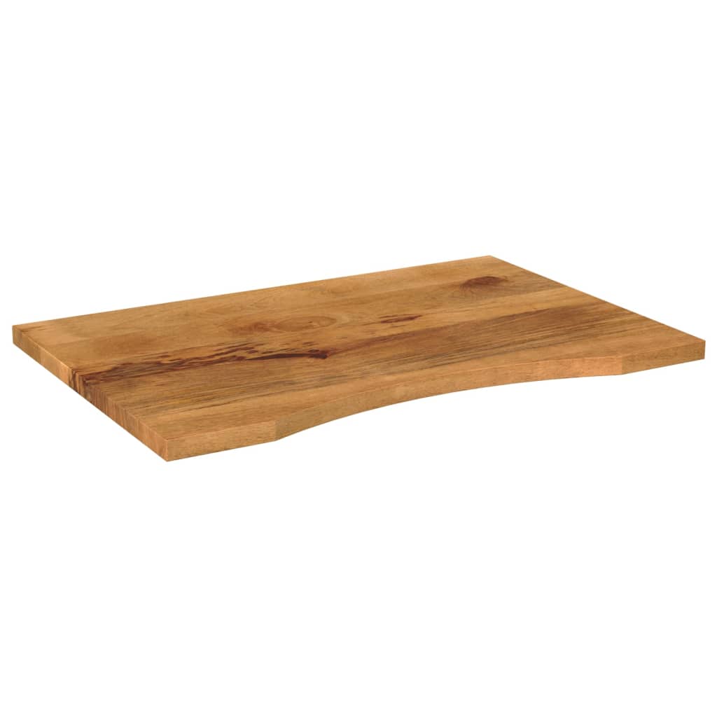 Tampo de mesa com curva 80x60x2,5 cm mangueira áspera maciça