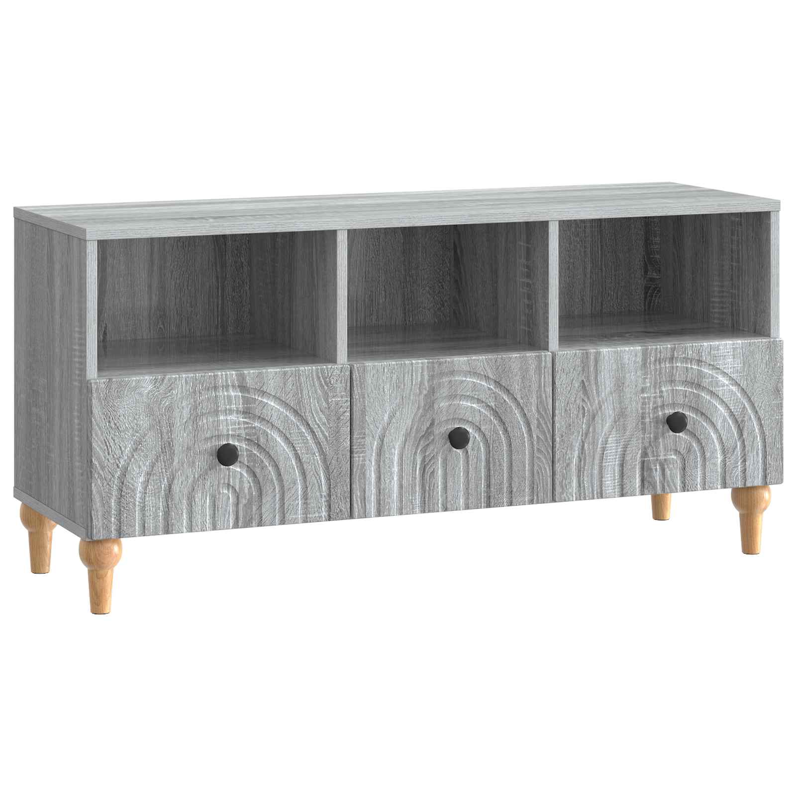 Gabinete para TV sonoma cinza 102 x 34,5 x 50 cm