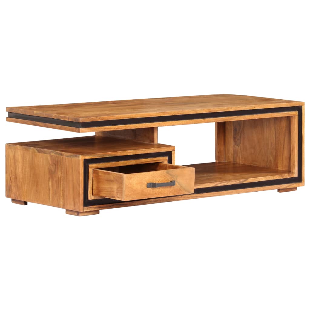 Mesa de centro 100x45x33 cm madeira de acácia maciça
