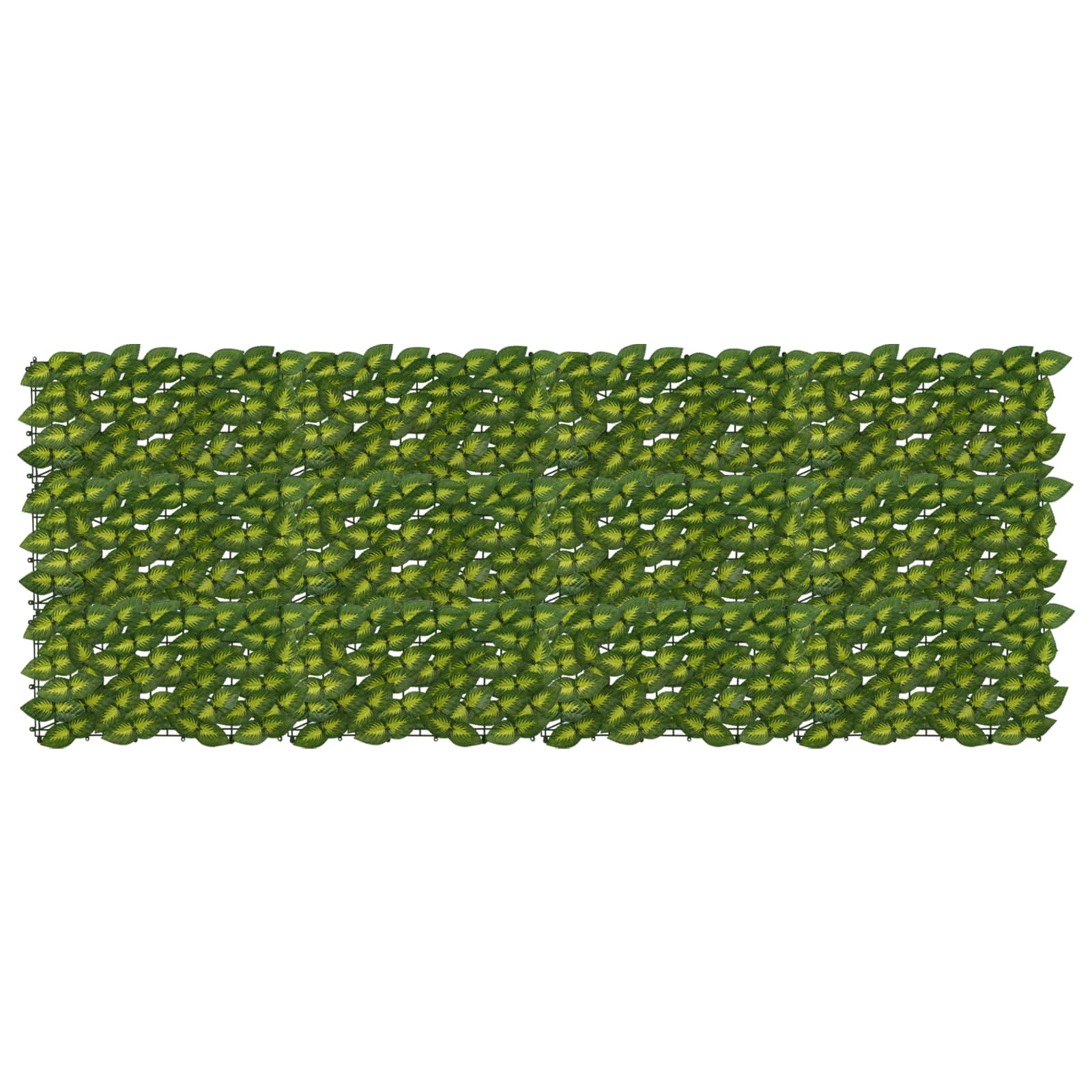 Tela de varanda com folhas verde e amarelo 200 x 75 cm