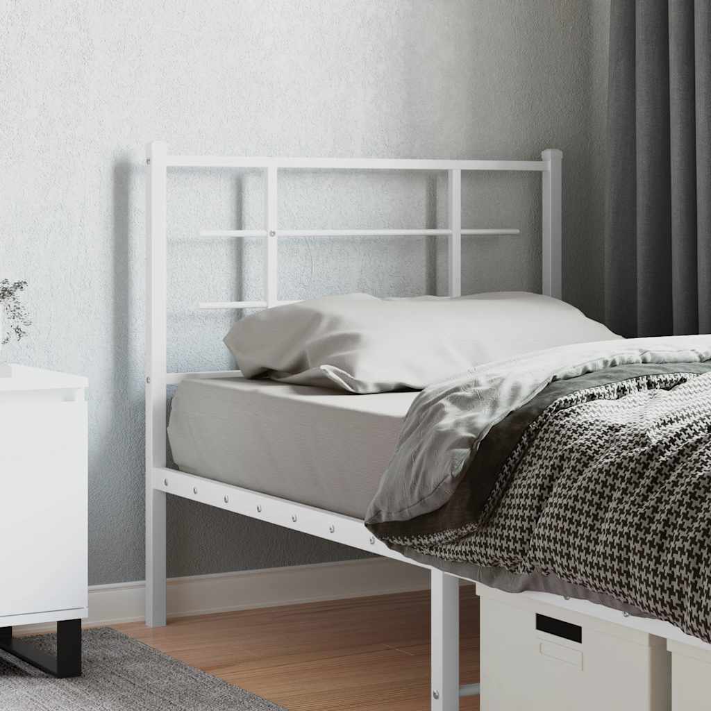 Cabeceira de substituição 100 cm metal branco