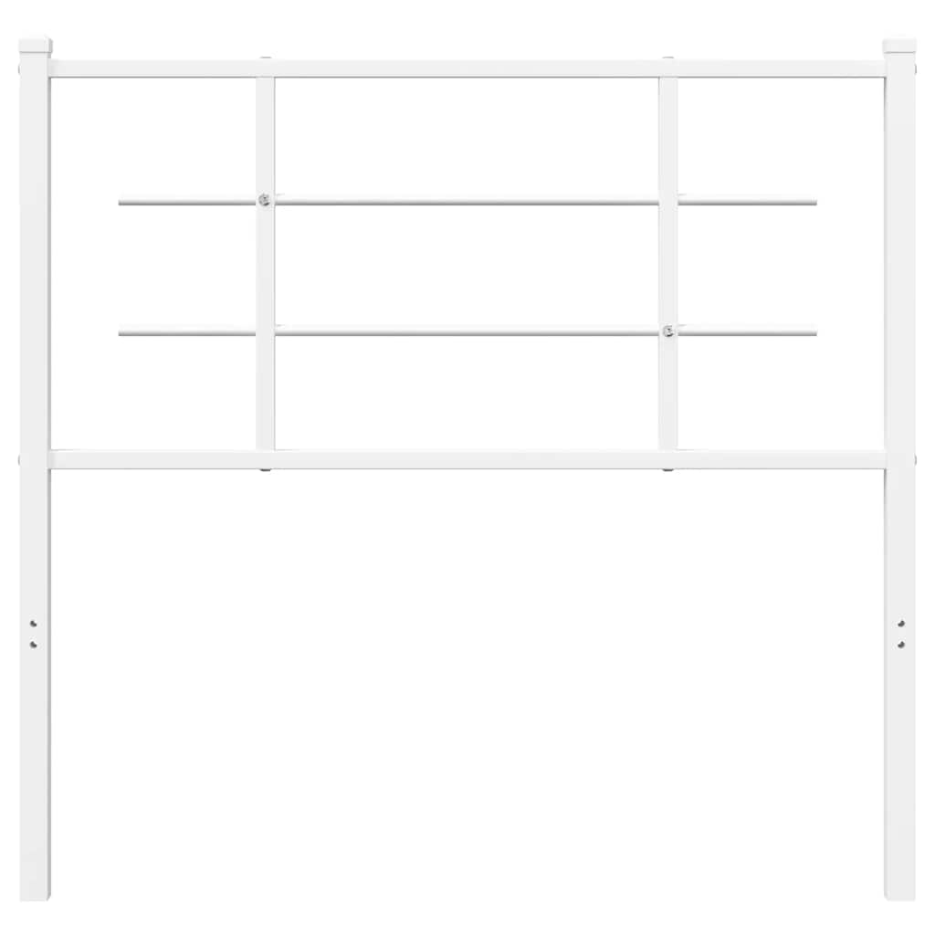 Cabeceira de substituição 100 cm metal branco
