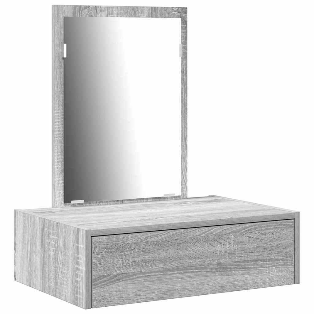 Mesa de vestir cinzeto 60 x 40 x 70 cm derivados de madeira
