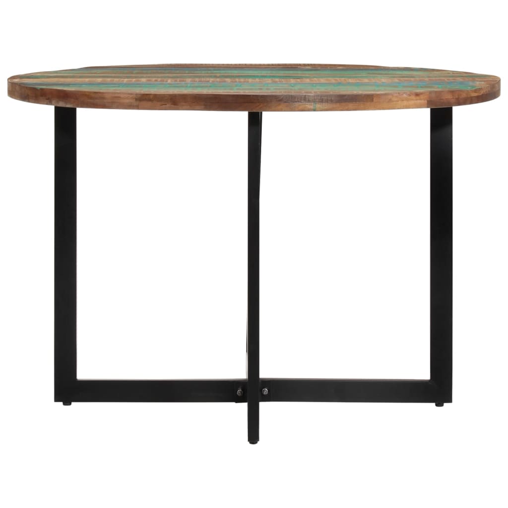 Mesa de jantar 110x75 cm madeira recuperada maciça