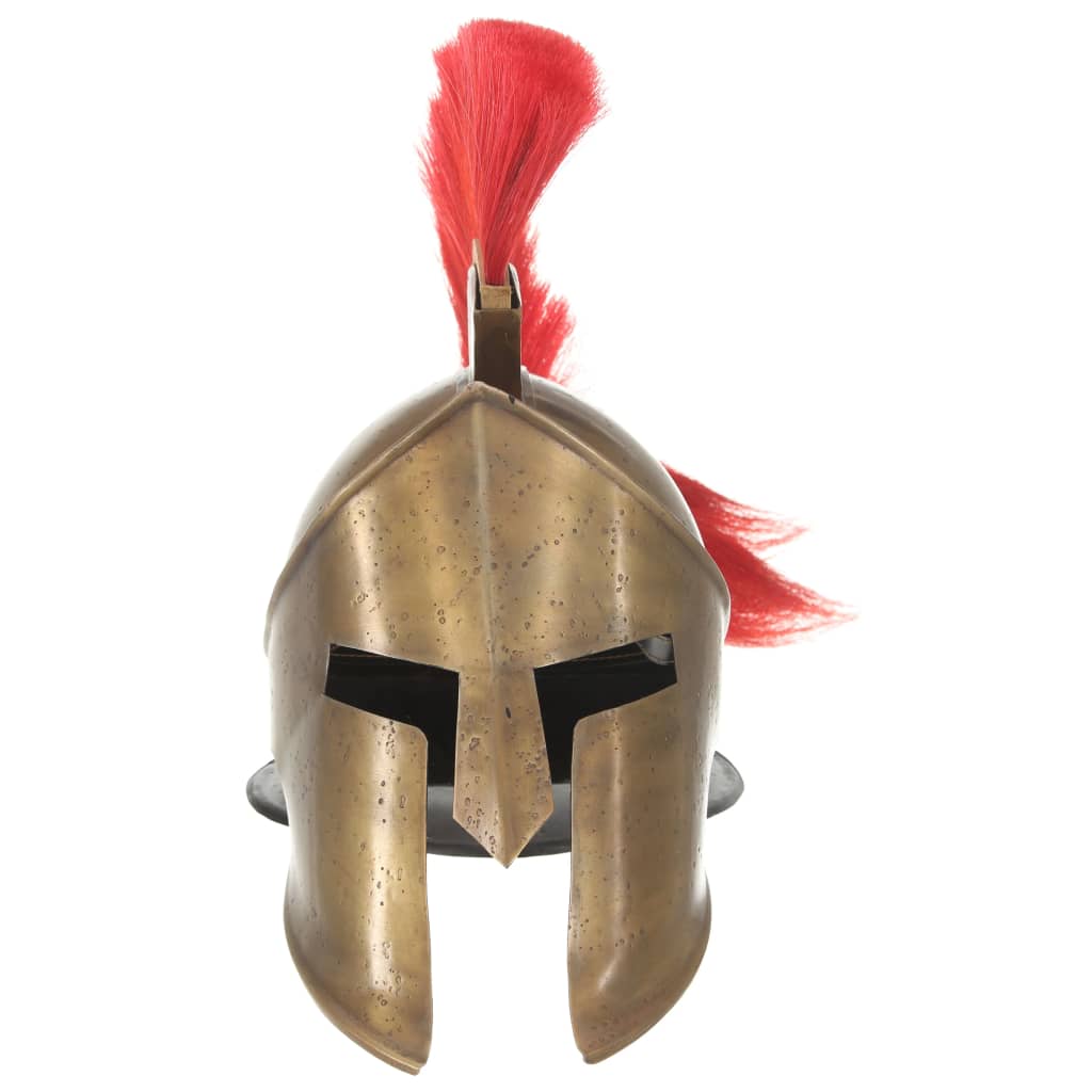 Capacete de soldado grego réplica larp aço bronze