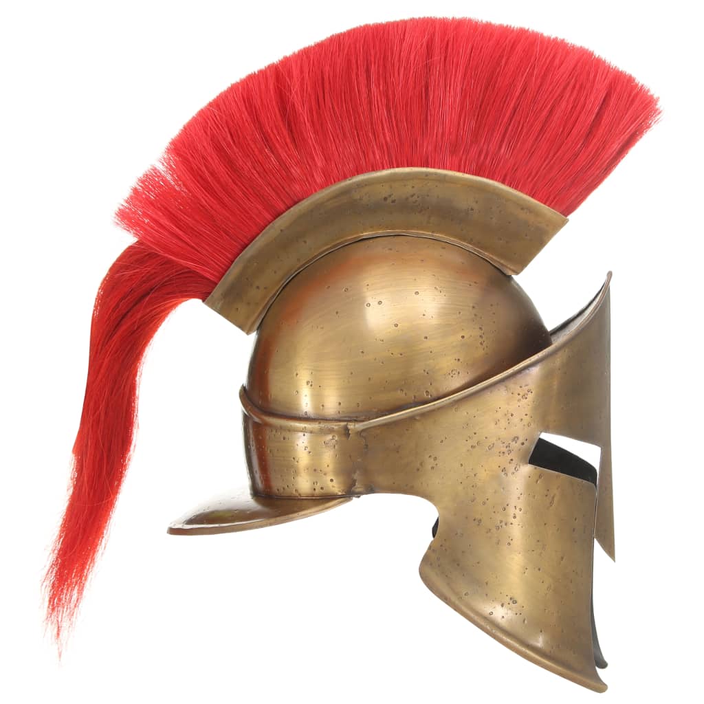 Capacete de soldado grego réplica larp aço bronze
