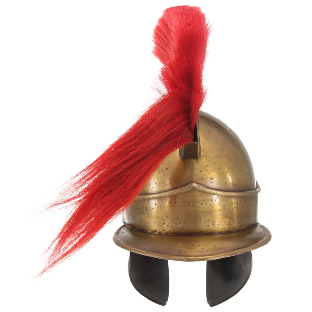 Capacete de soldado grego réplica larp aço bronze
