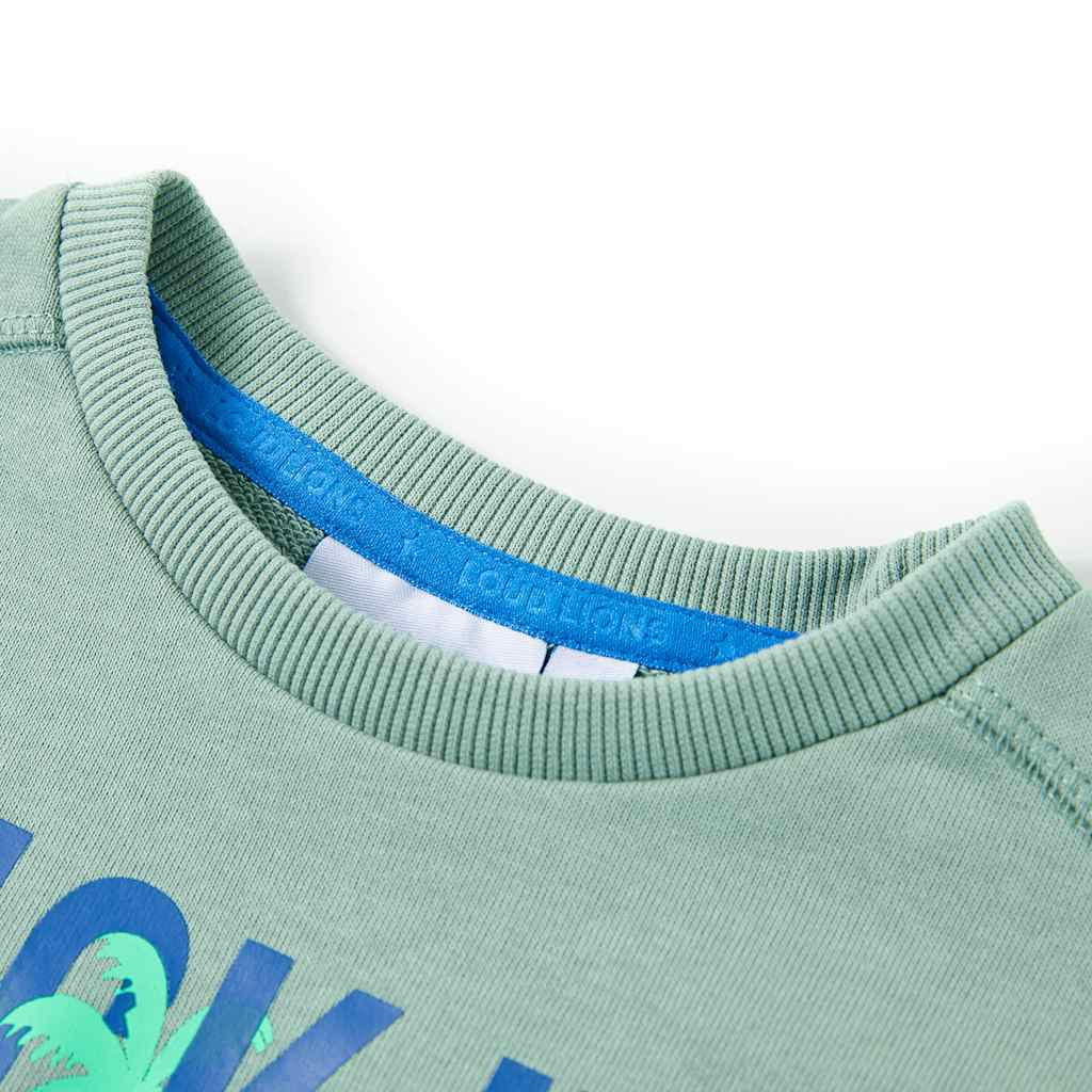 Sweatshirt para criança cor caqui-claro 104