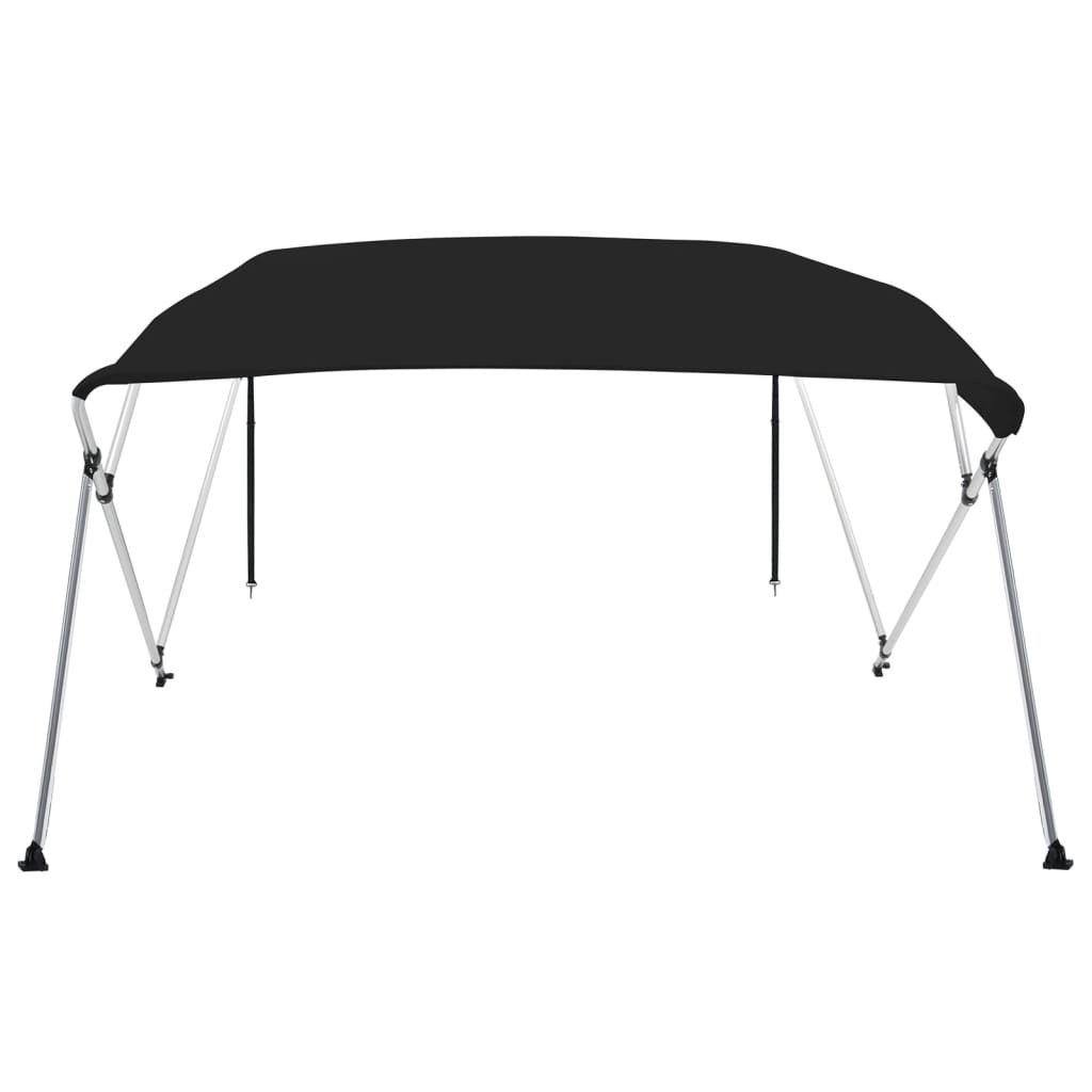 Toldo de 4 arcos bimini 243x180x137 cm preto