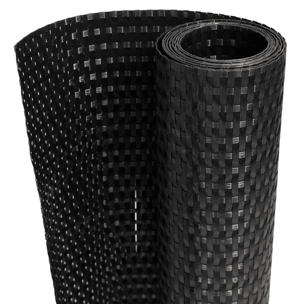 Tela de varanda 1000x90 cm vime PE preto