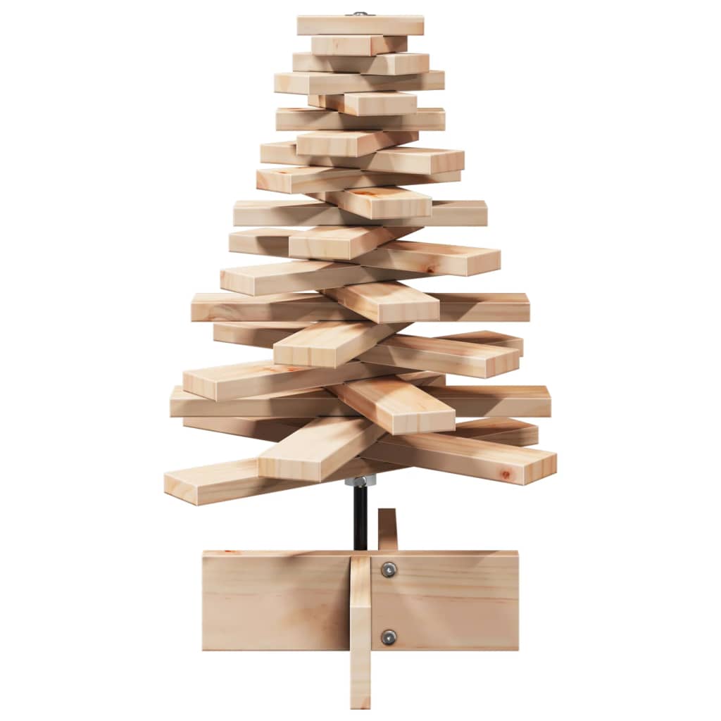 Árvore de natal decorativa 60 cm madeira de pinho maciça