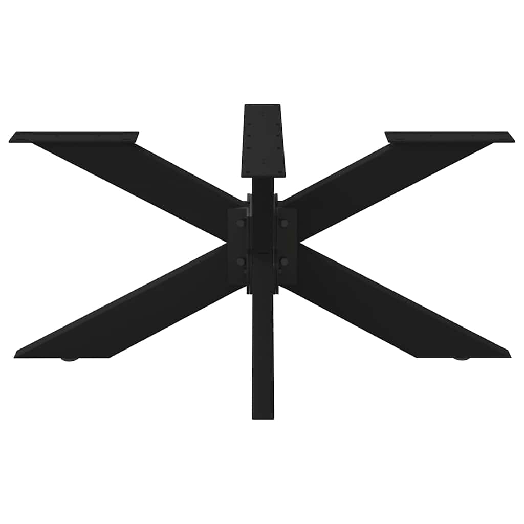 Pé de mesa de centro em formato de aranha, preto, 98x58x(42-43) cm, aço