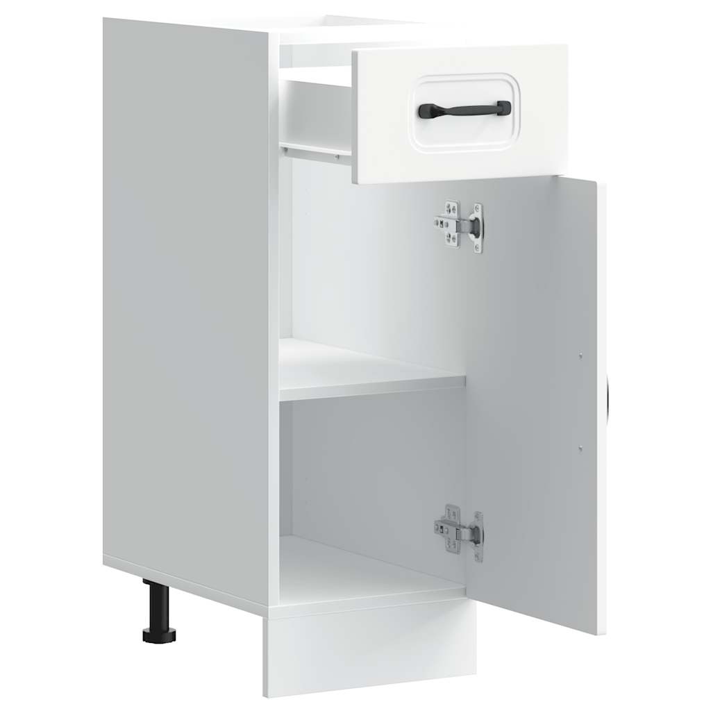 Armário de cozinha baixo kalmar madeira artificial branca