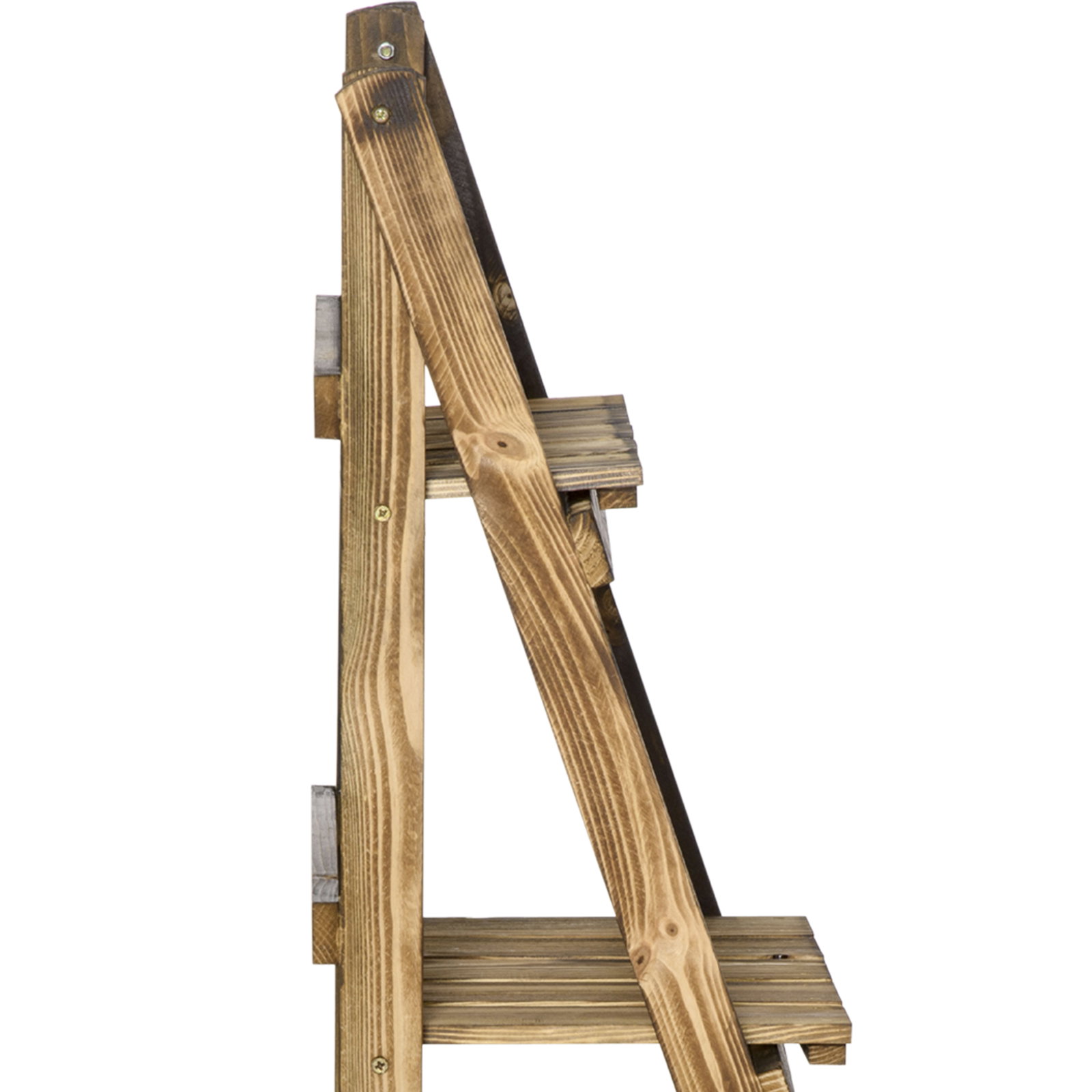 Suporte para Plantas de 3 Níveis Dobrável para Interior e Exterior 40x37x93 cm Madeira