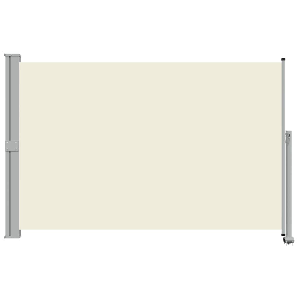 Toldo lateral retrátil para pátio 160x300 cm creme