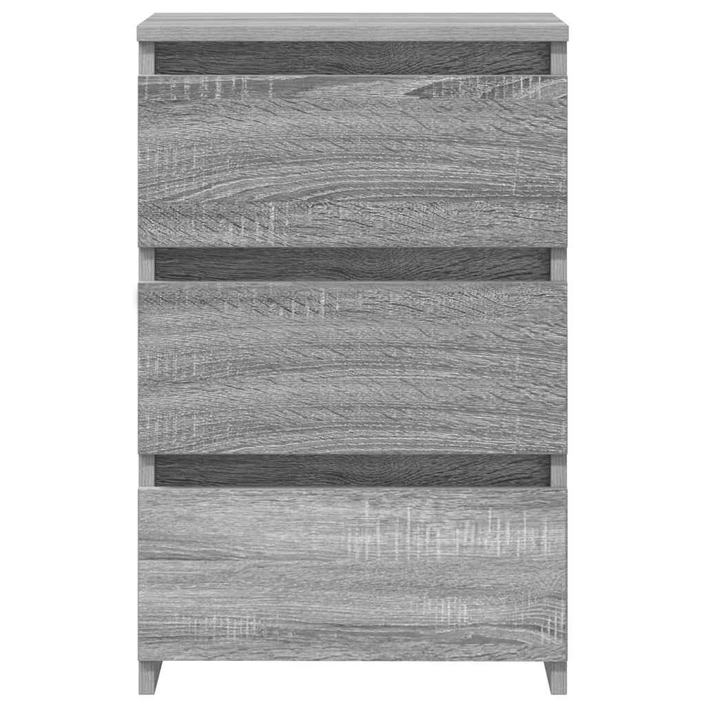Mesas cabeceira 2 pcs 40x35x62,5 cm madeira proc. sonoma cinza