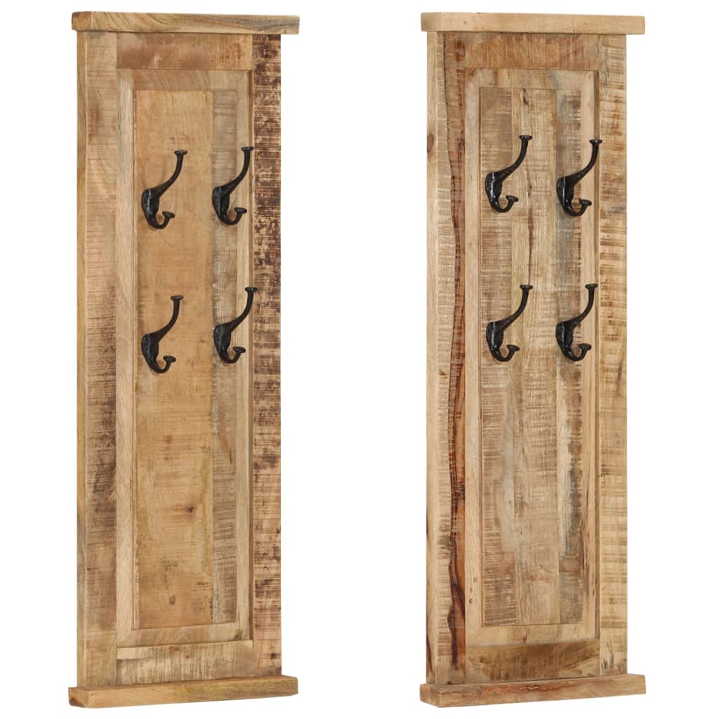 Bengaleiros 2 pcs madeira de mangueira maciça 38x100 cm
