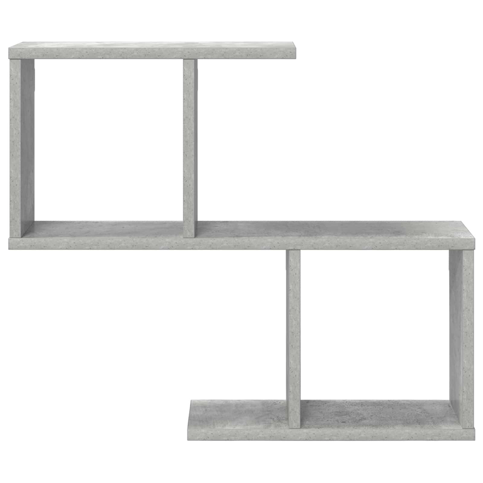 Prateleira de parede cinzento cimento 60 x 12 x 50,5 cm