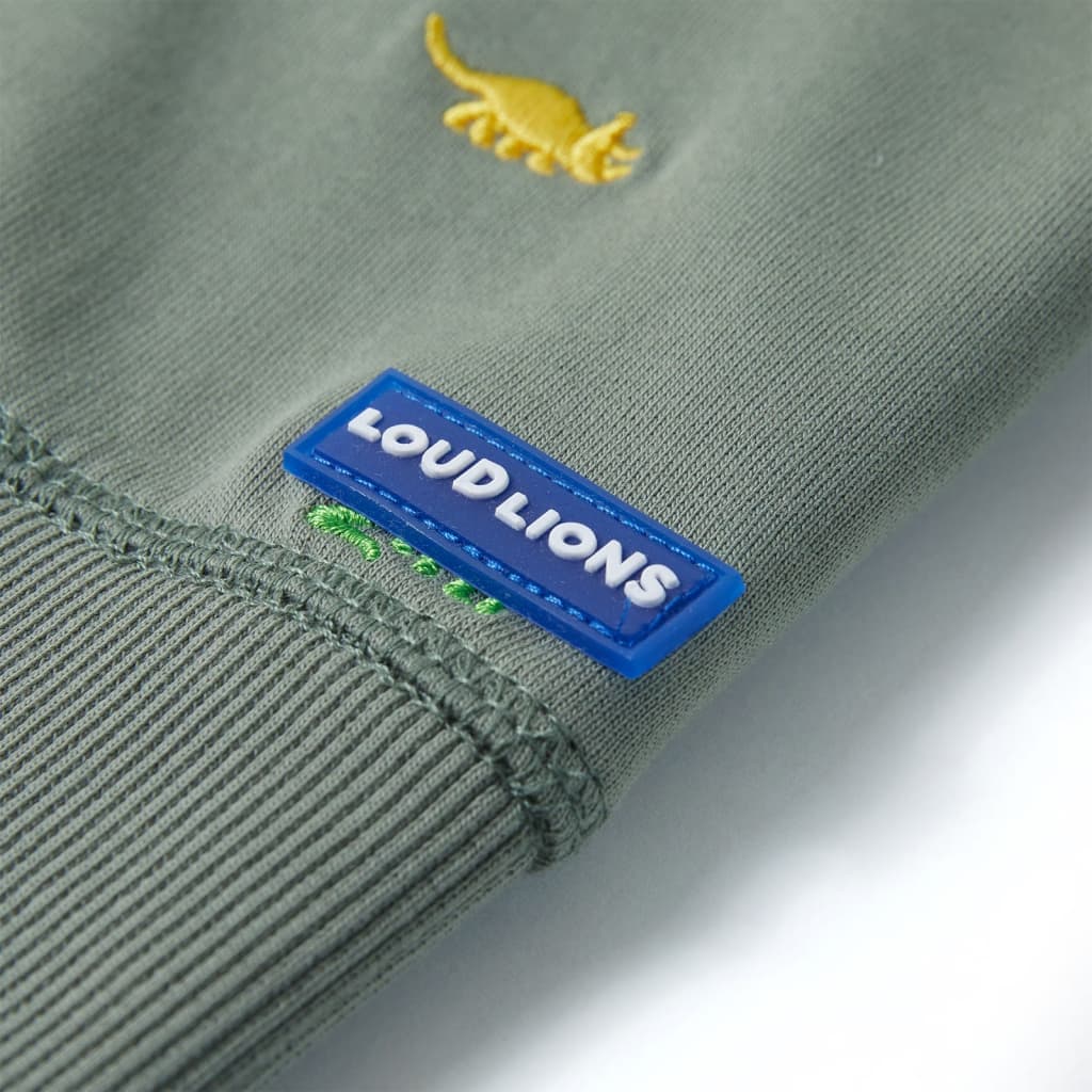 Sweatshirt para criança cor caqui 104