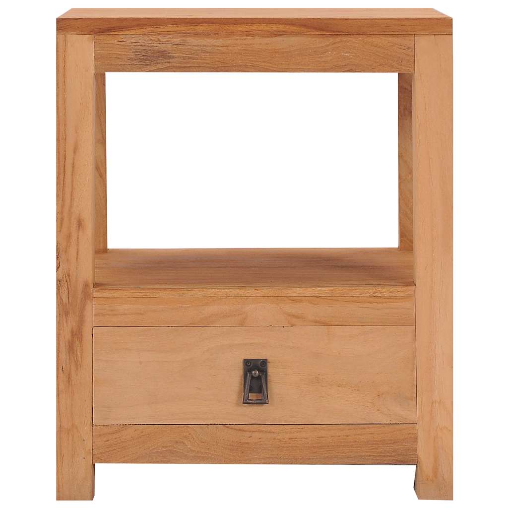 Mesa de cabeceira 40x30x50 cm madeira de teca maciça