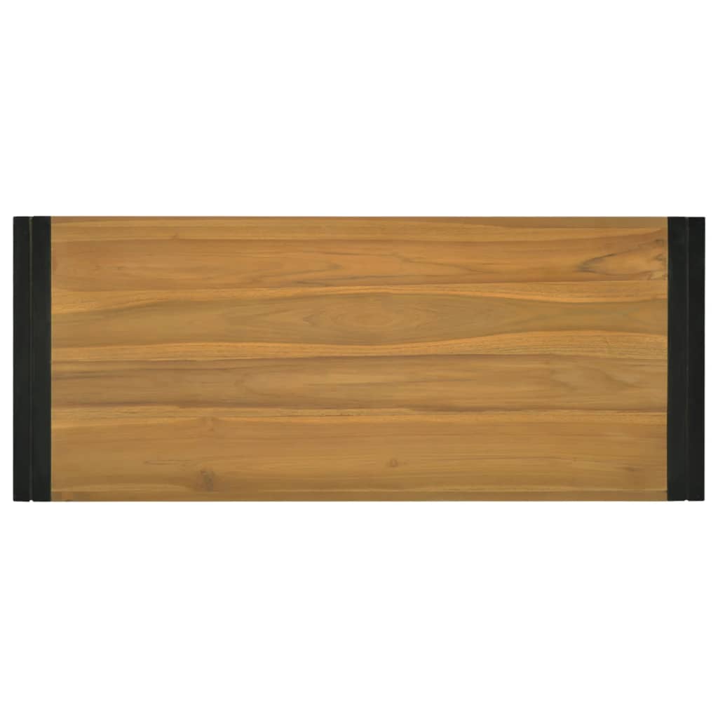 Armário de parede p/ casa de banho 110x45x35 cm teca maciça