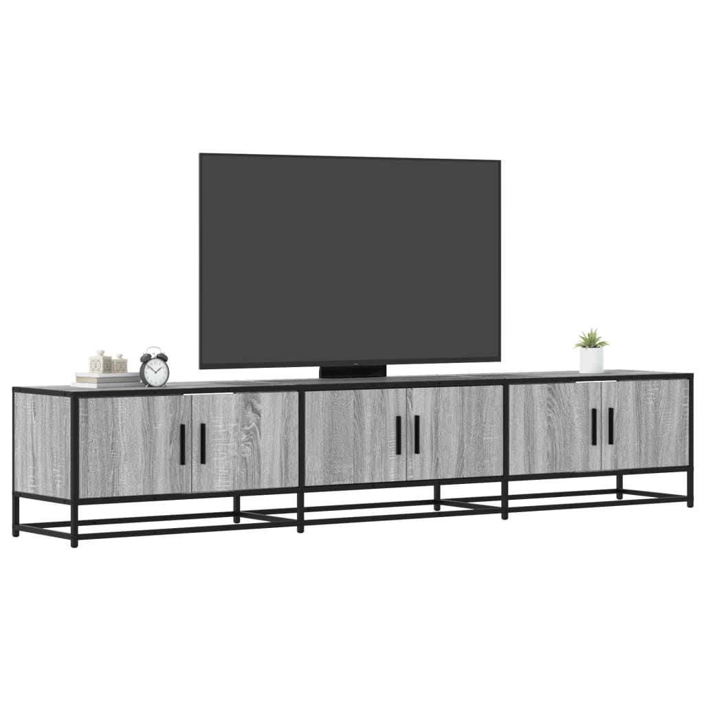 Móvel de TV 210x35x41 cm derivados de madeira cinzento sonoma