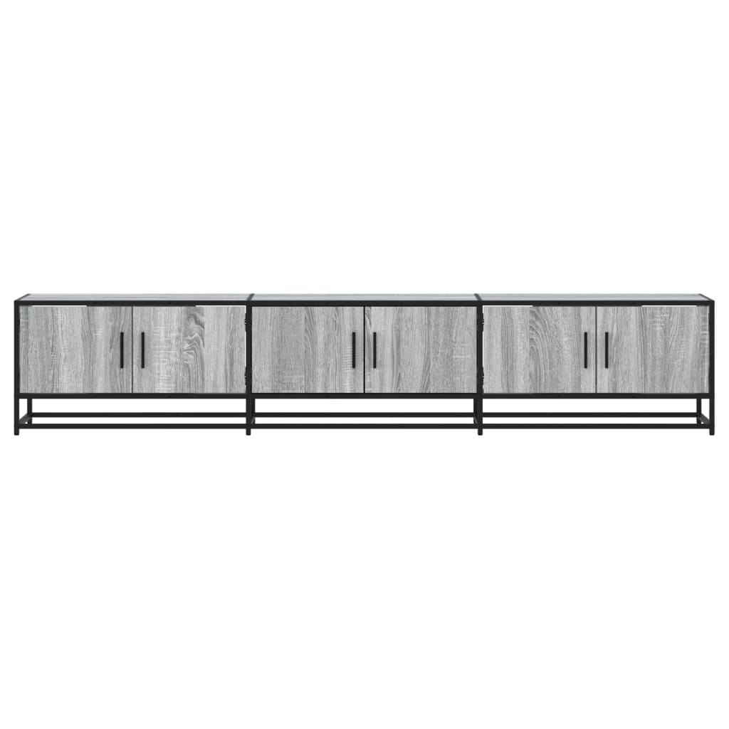 Móvel de TV 210x35x41 cm derivados de madeira cinzento sonoma