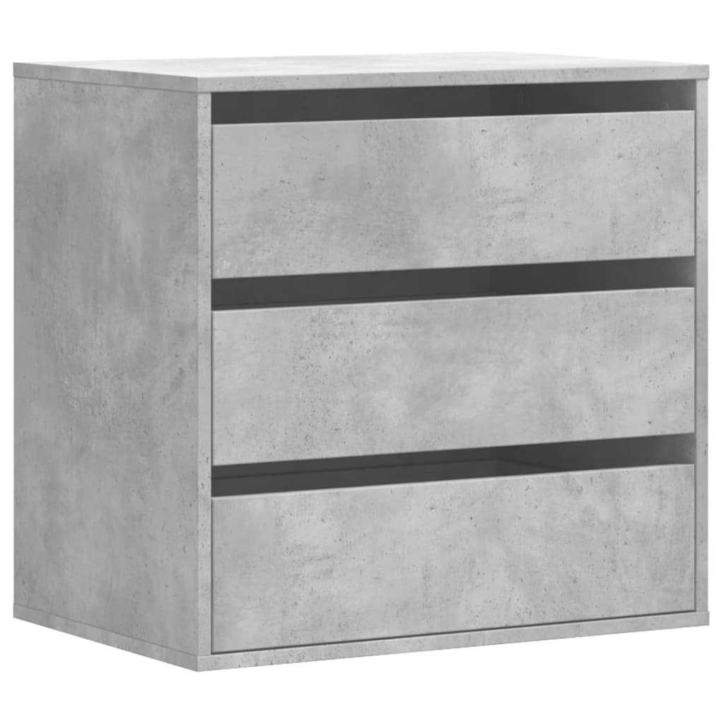 Cómoda 60x41x58 cm derivados de madeira cinzento cimento
