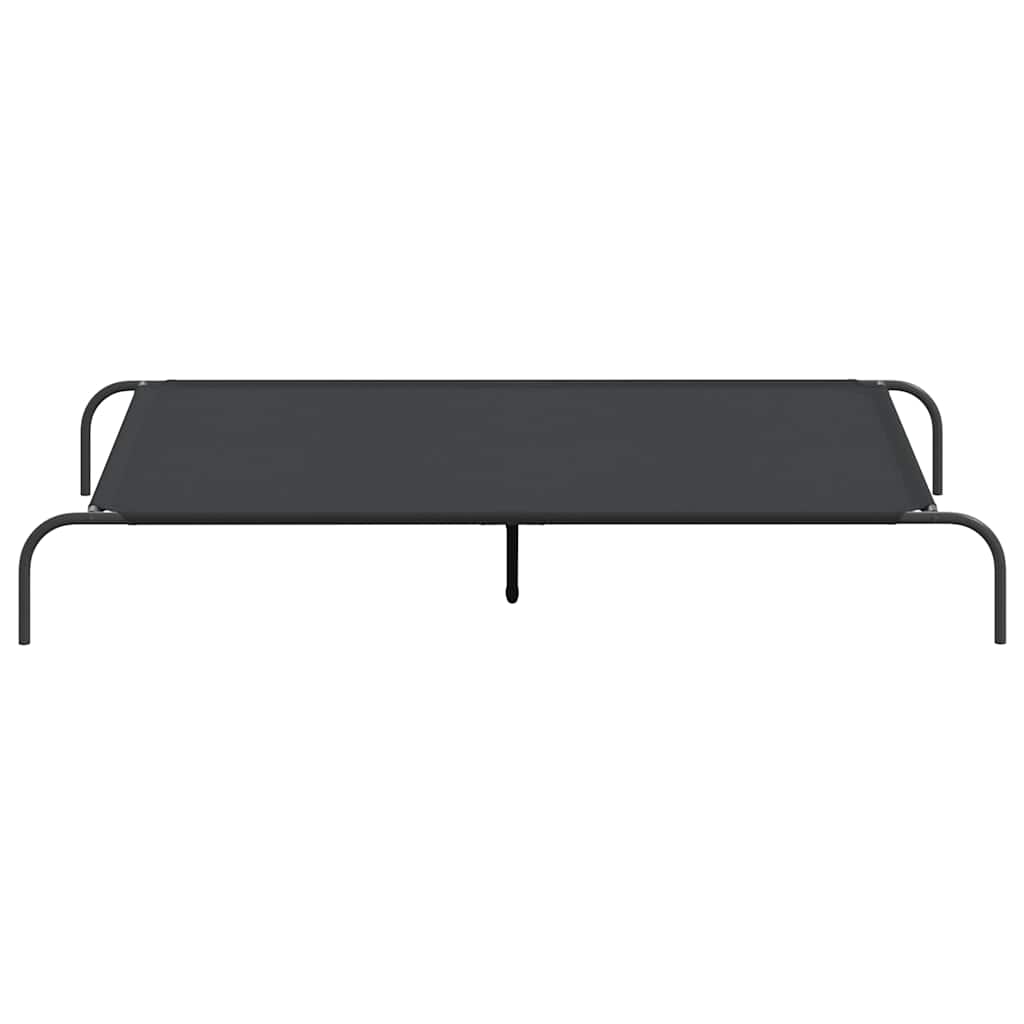 Cama para cães elevada 150x90x20cm tecido oxford e aço preto