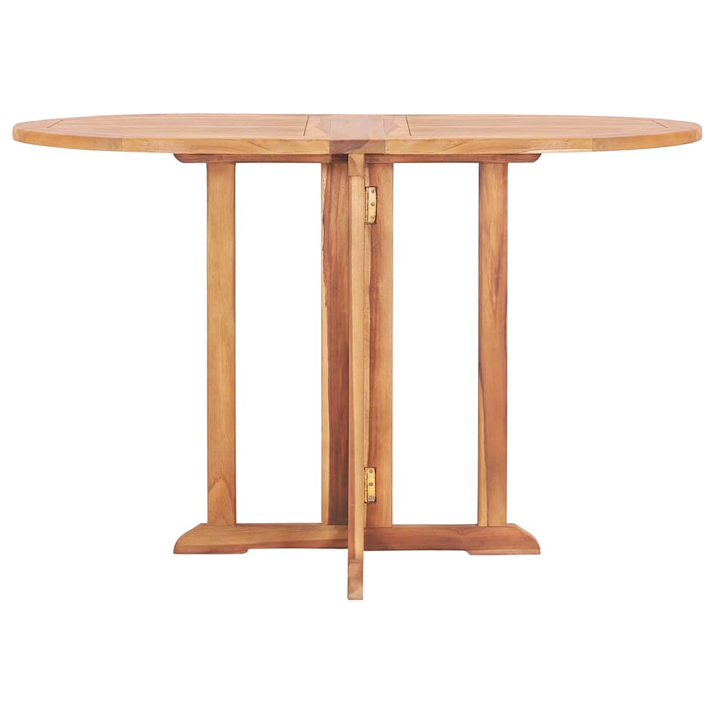 Mesa de jardim dobrável 120x70x75 cm madeira teca maciça