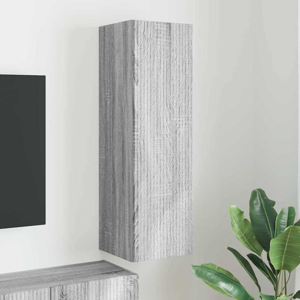 Armário de TV de parede 30 x 31 x 100 cm cinza sonoma