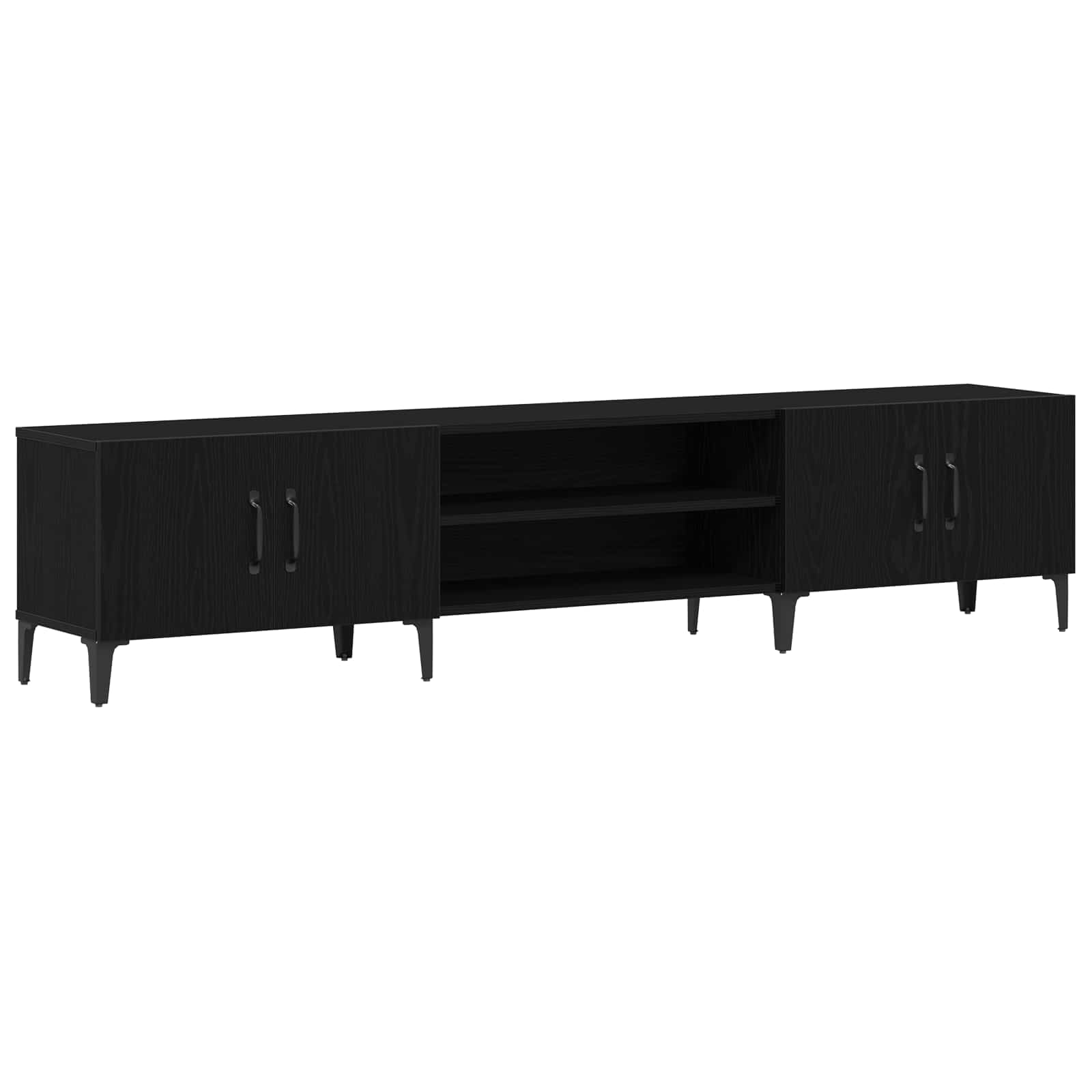 Gabinete para TV 180 x 31,5 x 40 cm carvalho preto