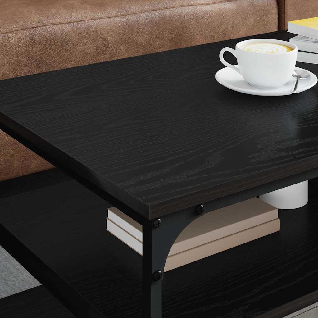 Mesa de centro carvalho preto 100 x 50 x 45 cm