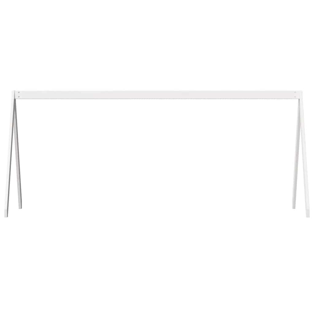 Telhado de cama infantil 199x95,5x88 cm pinho maciço branco