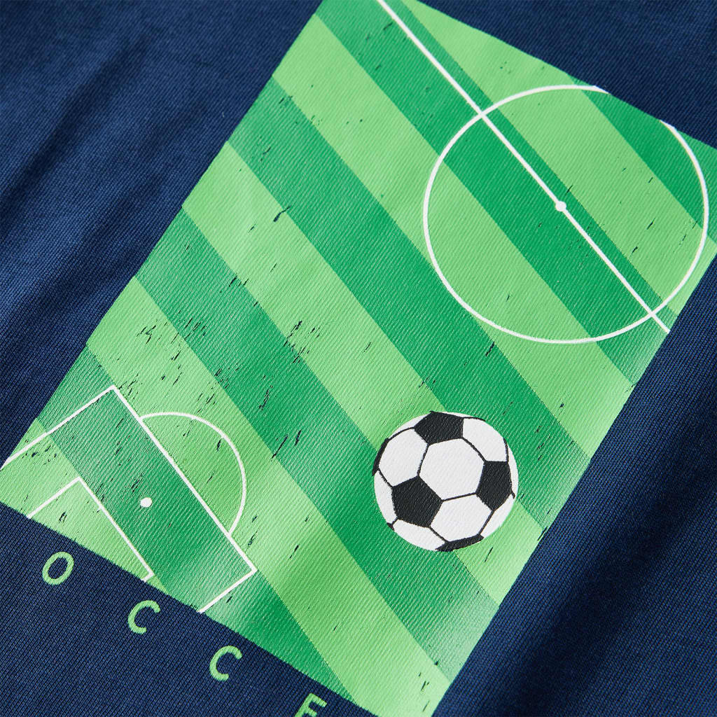 T-shirt de manga comprida para criança azul-marinho 104