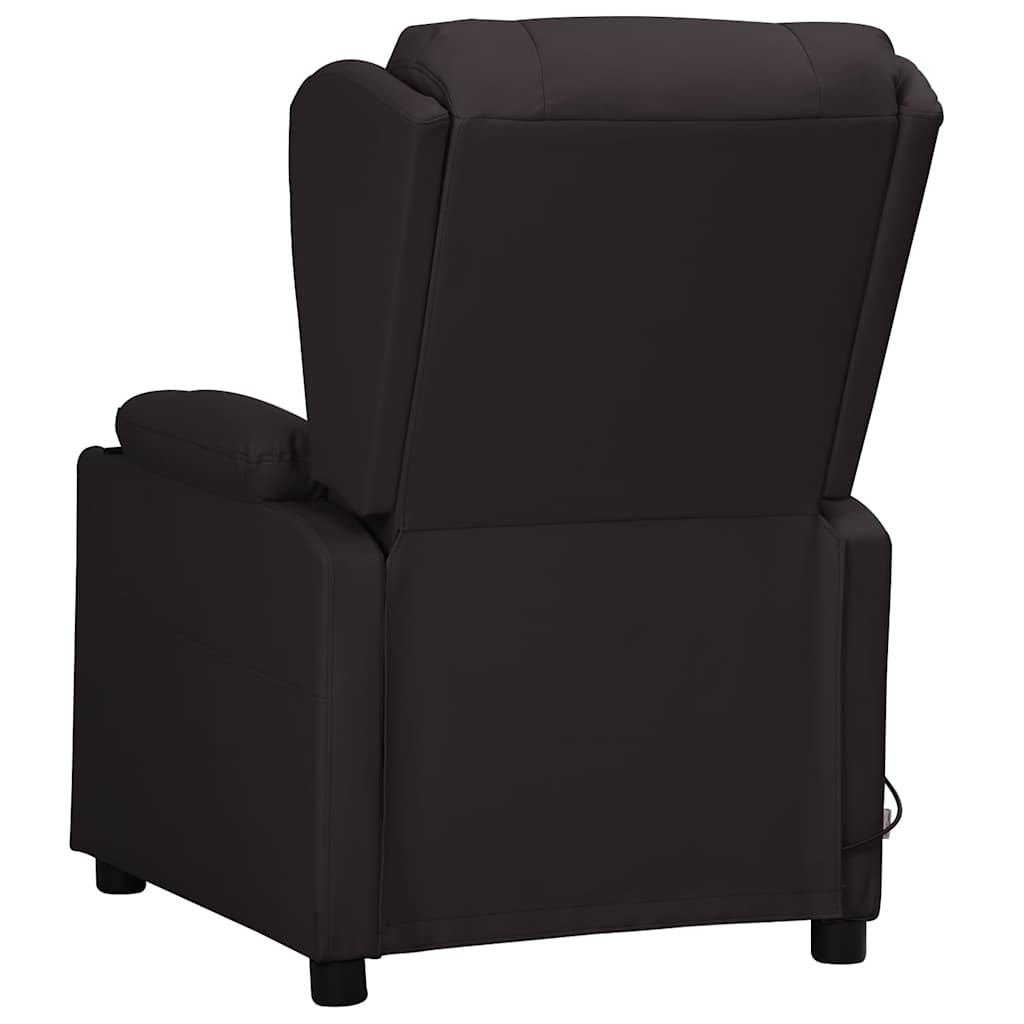 Poltrona de massagens elétrica couro artificial preto