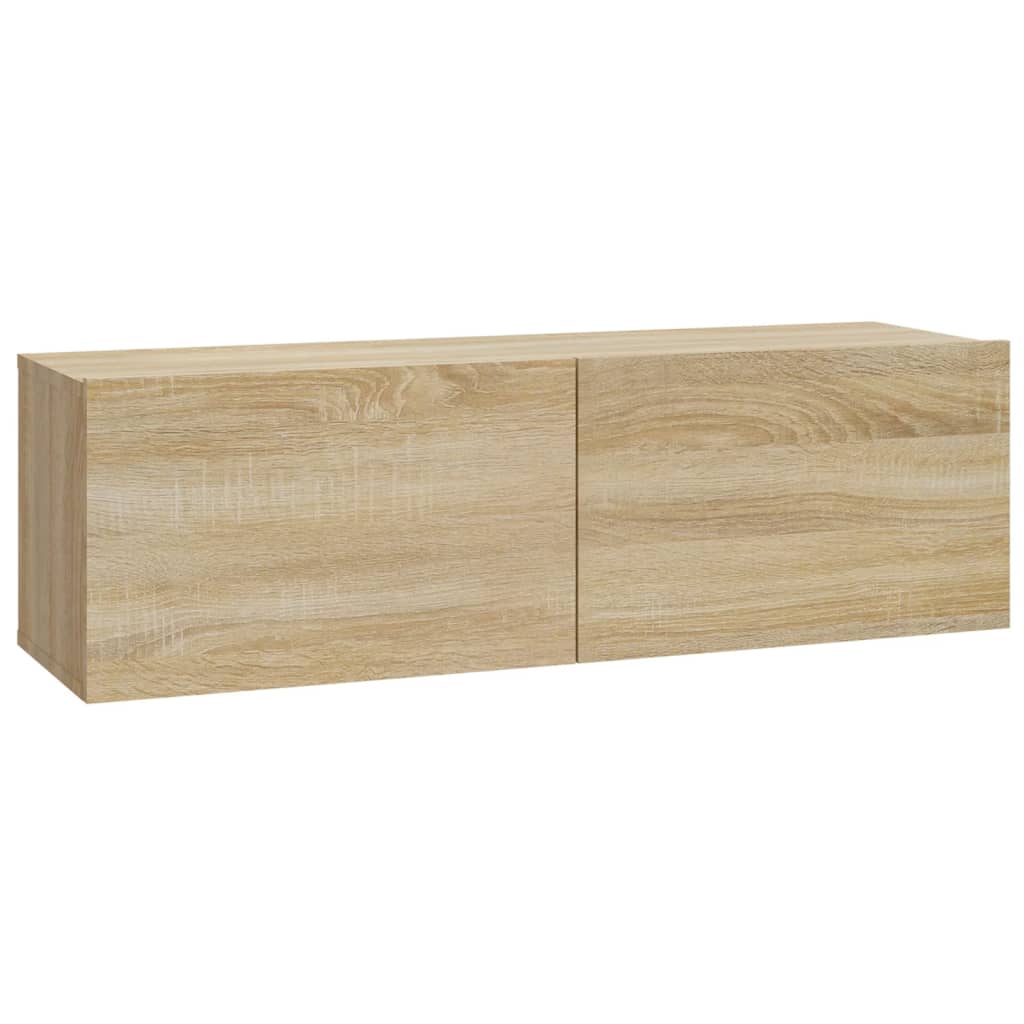 Móveis de TV para parede 4 pcs 100x30x30 cm carvalho sonoma