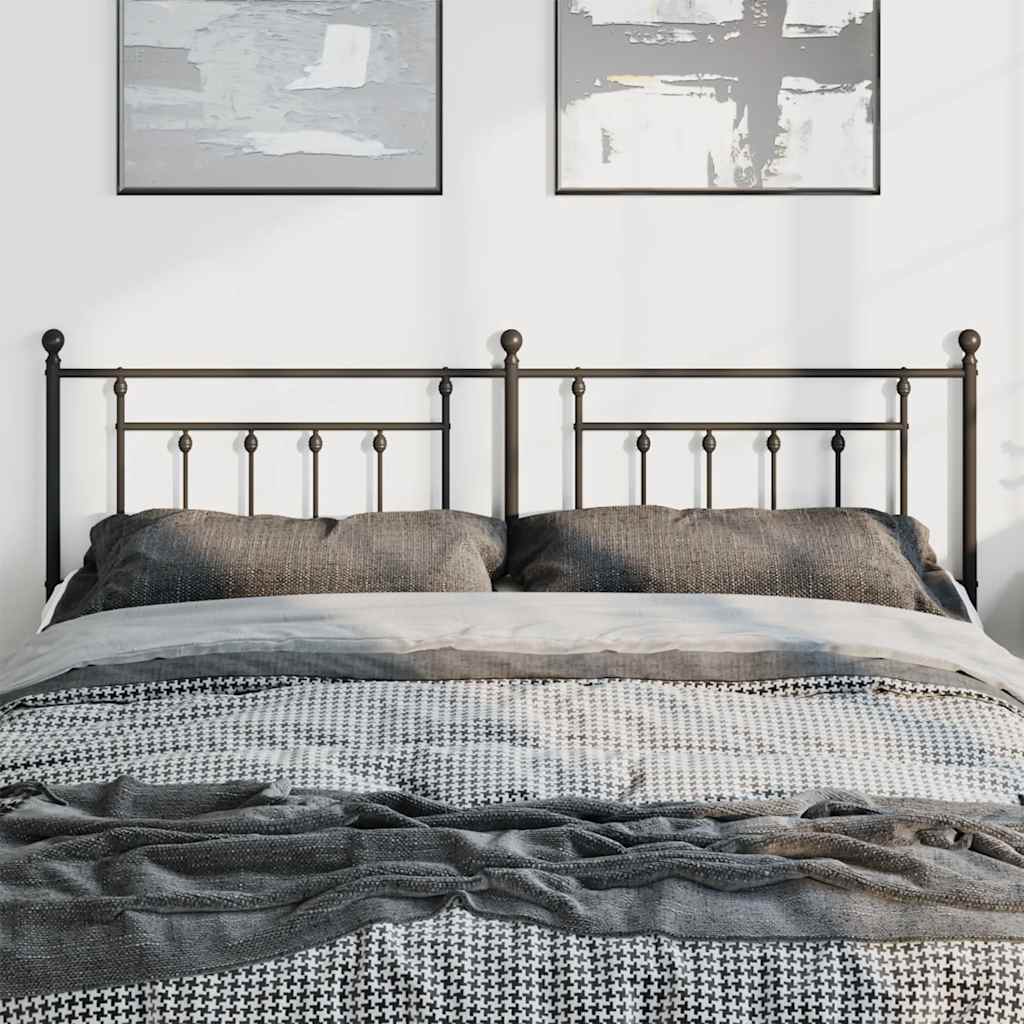 Cabeceira de substituição 193 cm metal preto