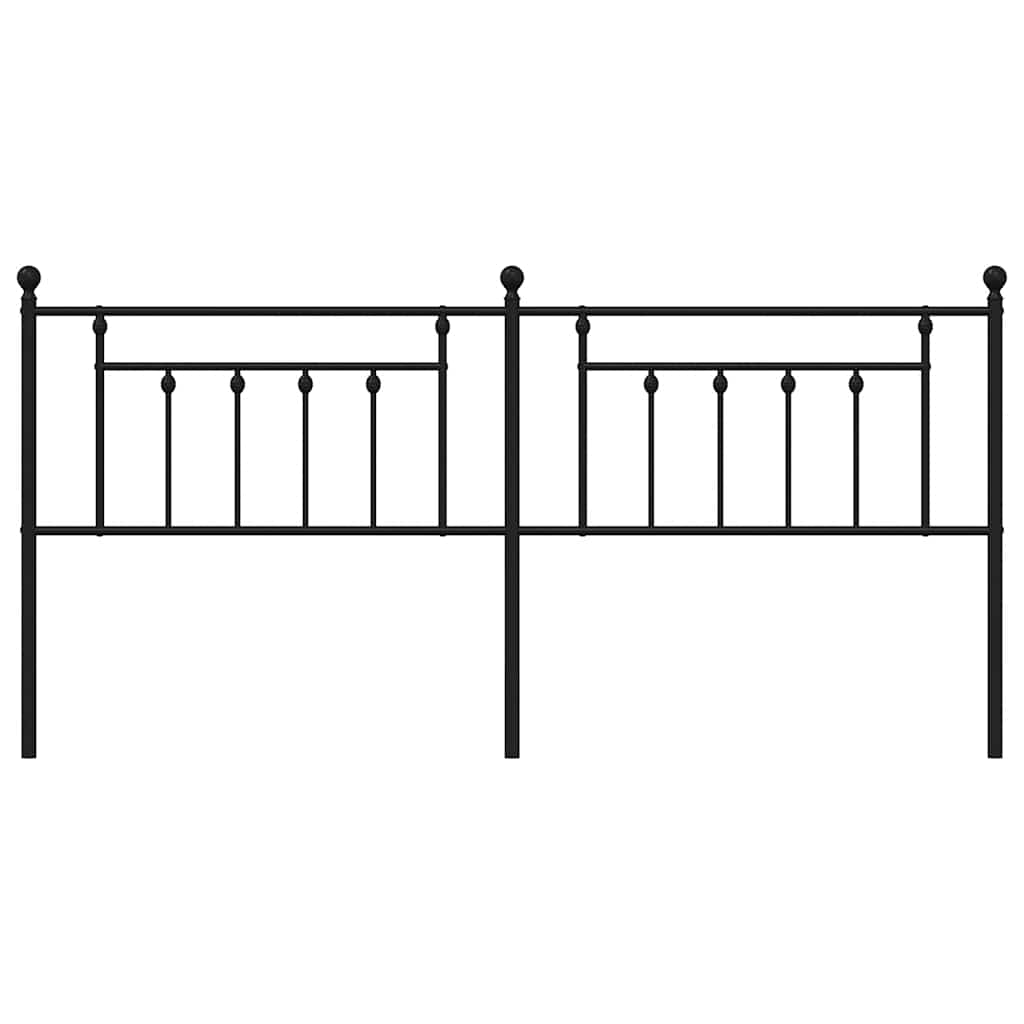 Cabeceira de substituição 193 cm metal preto