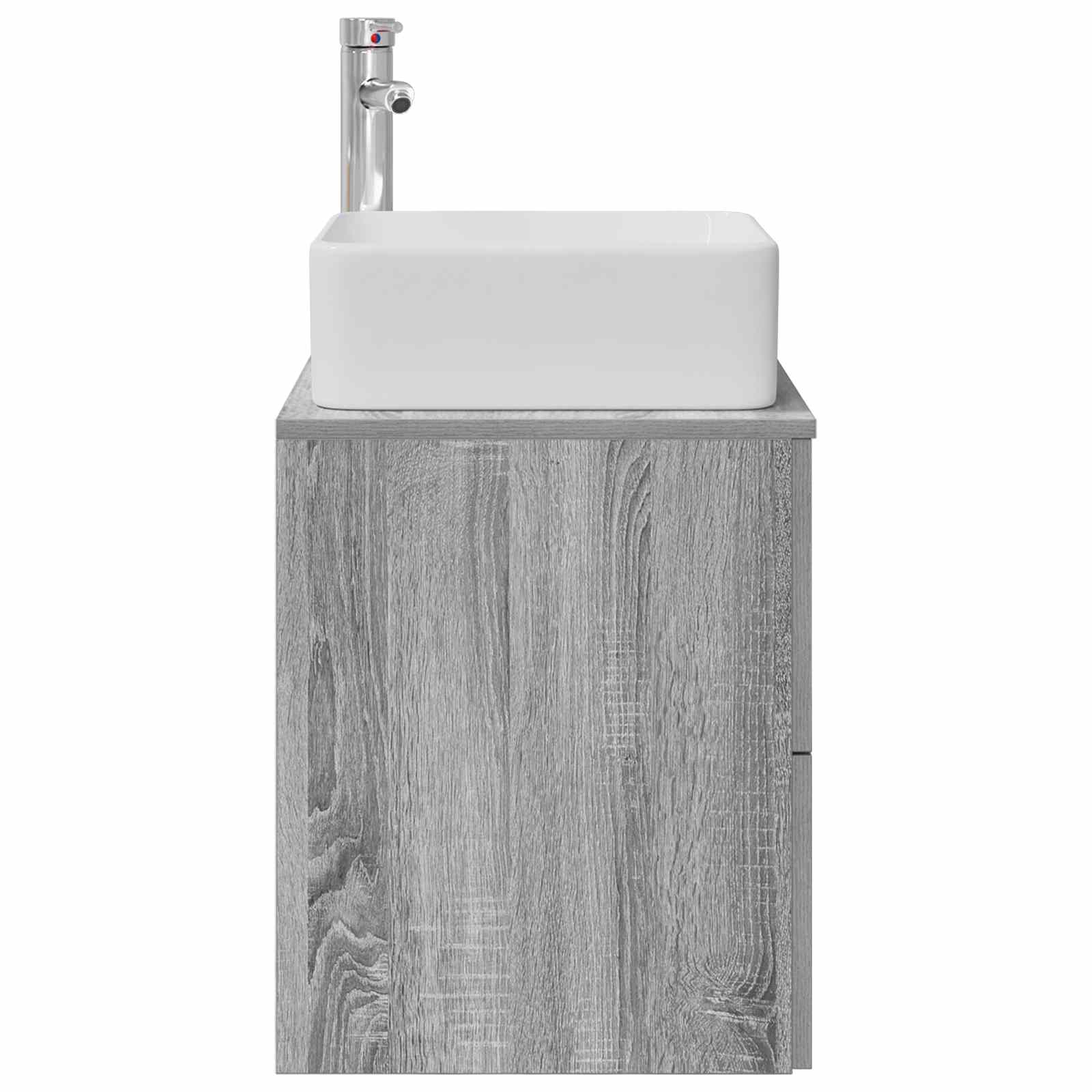 Vaidade com pia suspensa sonoma cinzento 49,5 x 41 x 63 cm
