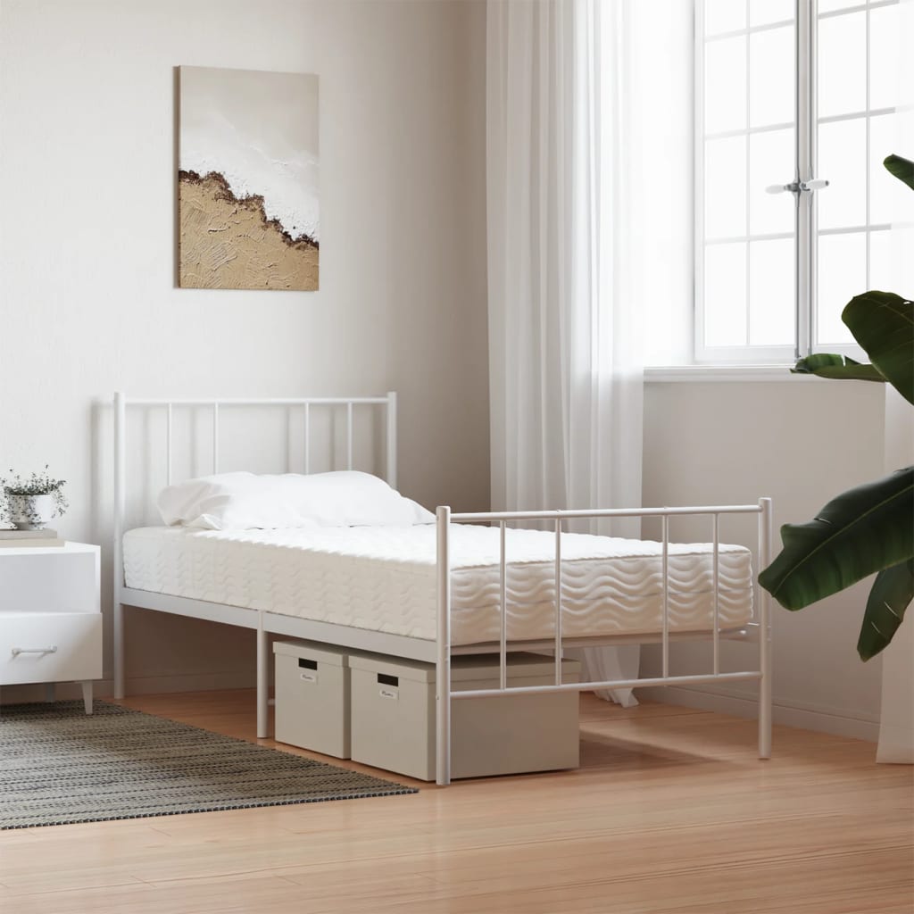 Colchão de espuma 90x200 cm dureza h2 h3 branco