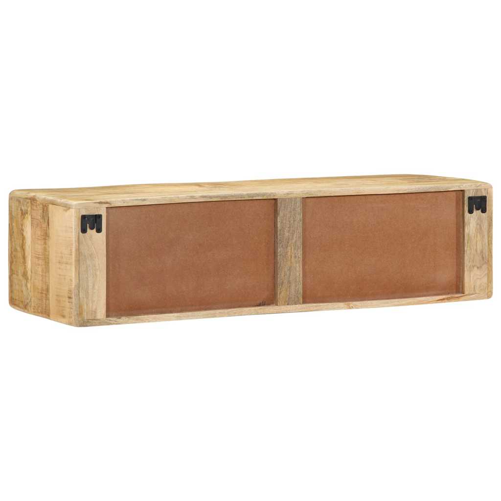 Armário de TV para parede 100x32x25 cm mangueira áspera maciça