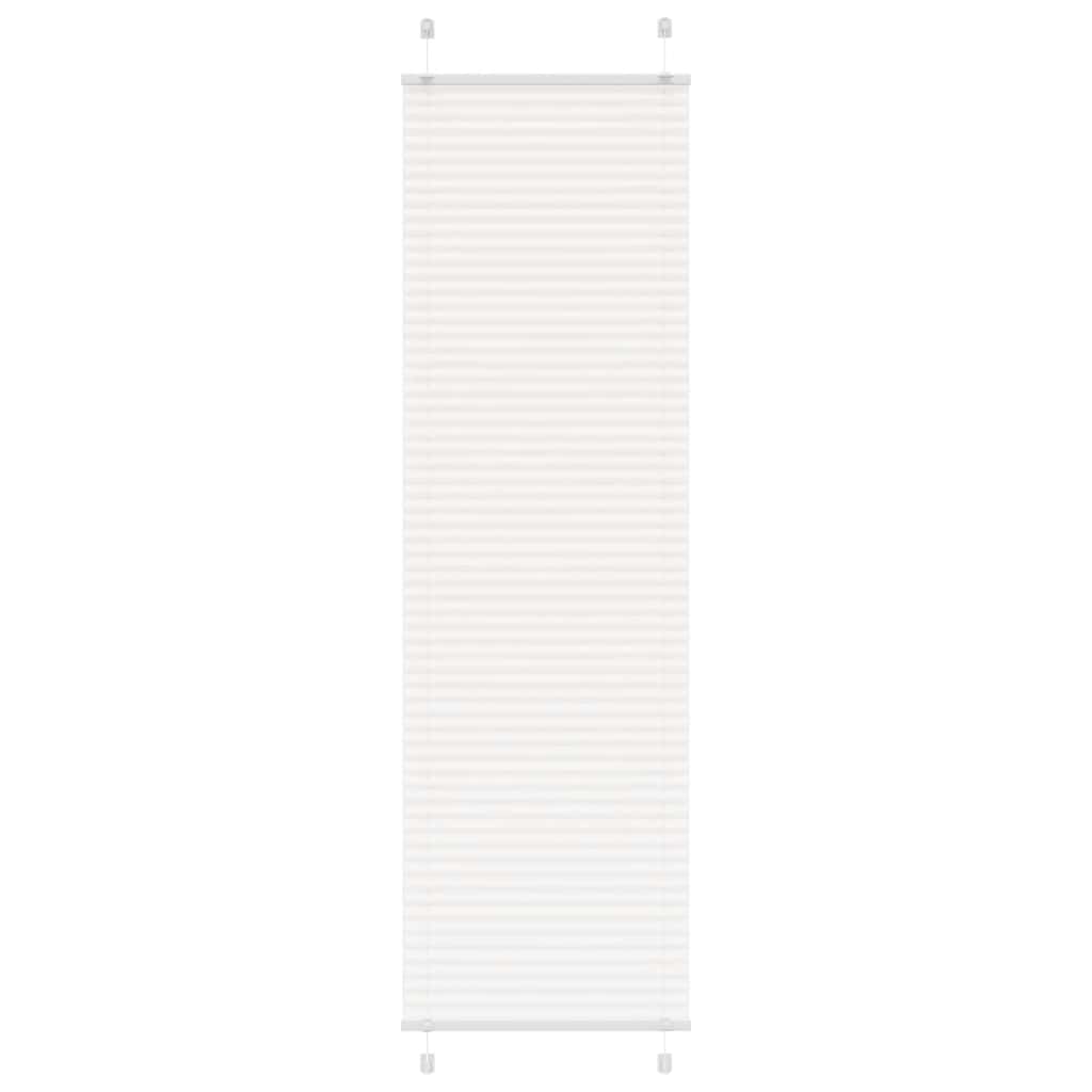 Branco plissada cega 55x200 cm largura tecido 54,4 cm poliéster