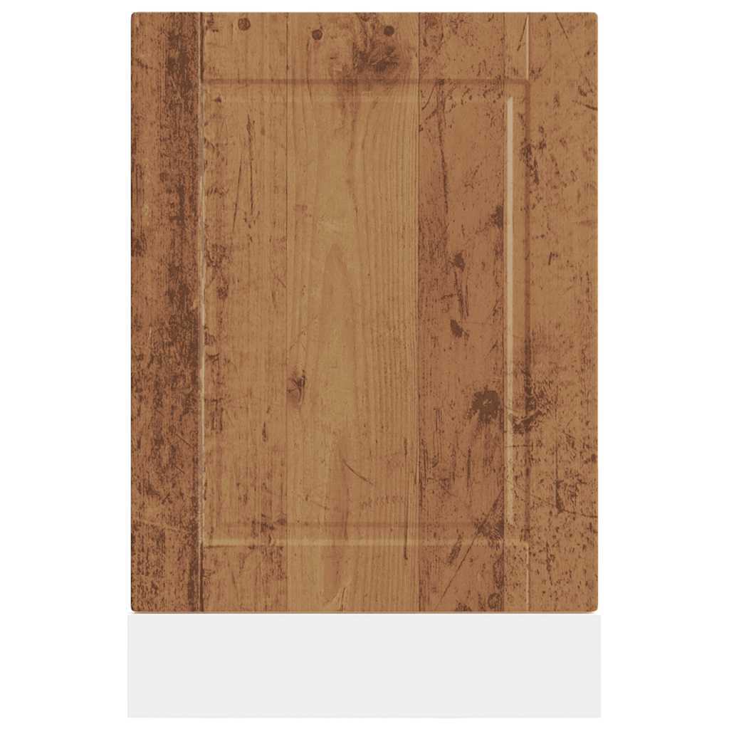 Painel máquina lavar louça porto madeira velha 45x1,5x57 cm