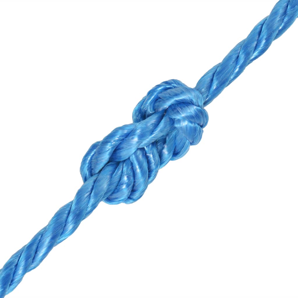 Corda torcida em polipropileno 12 mm 100 m azul