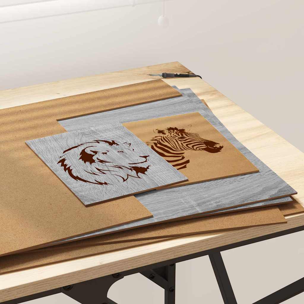 Painéis de decoração 12 unid. cinza sonoma 40 x 60 x 0,27 cm