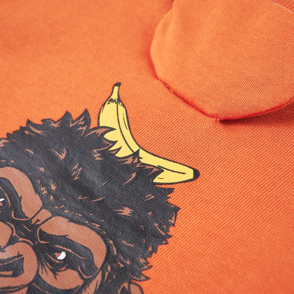 Sweatshirt para criança laranja-escuro 116