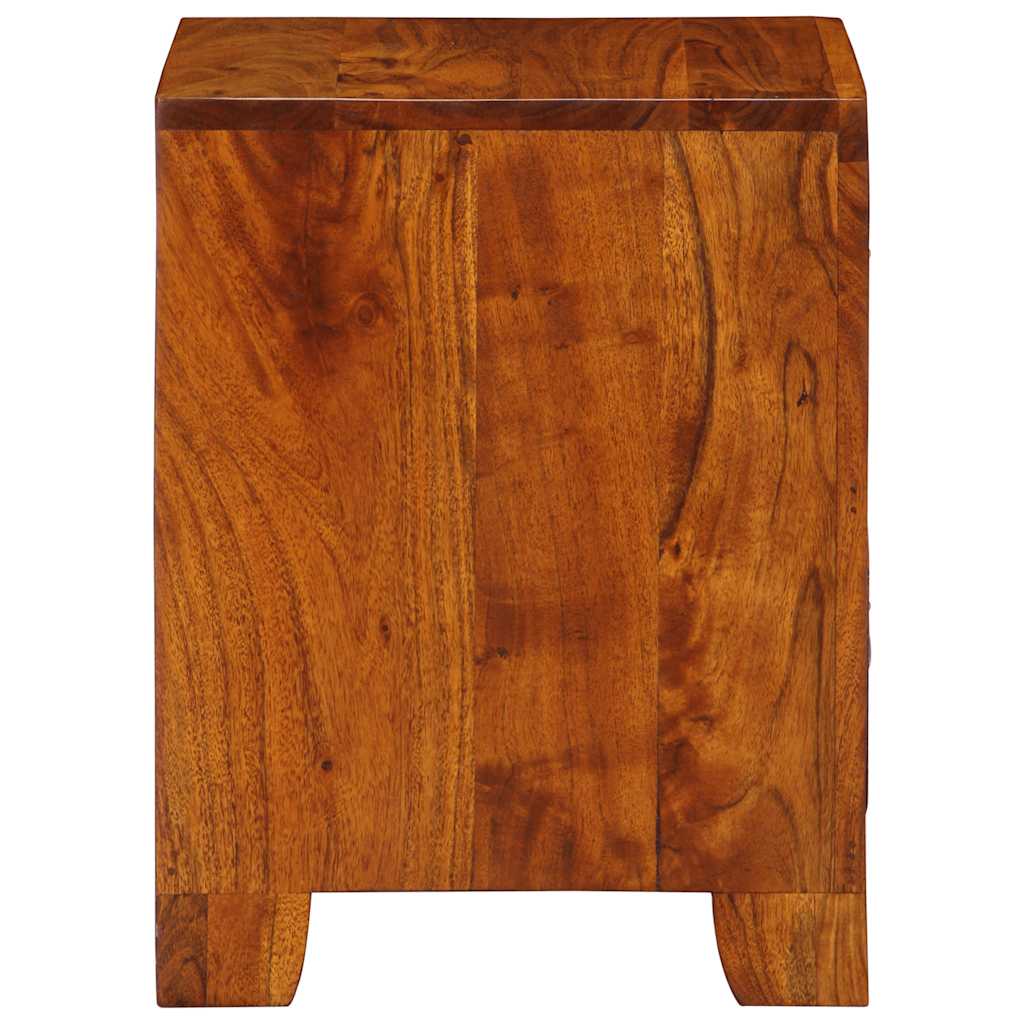 Mesa de cabeceira 35x35x45 cm madeira de acácia maciça